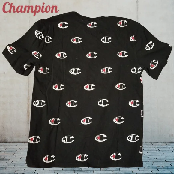 Champion 'all over logo' print tee - short sleeve - Picture 2 of 3